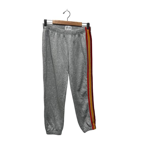 Gray Striped Jogger Sweatpants Casual‎ Comfy Lounge Activewear - Picture 1 of 10